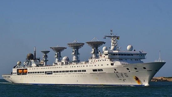 The Chinese satellite and ballistic missile tracking ship Yuan Wang 6 is at present south of Lombok Straits, which is over 3500 km away from Port Blair. The Chinese satellite and ballistic missile tracking ship Yuan Wang 6 is at present south of Lombok Straits, which is over 3500 km away from Port Blair.