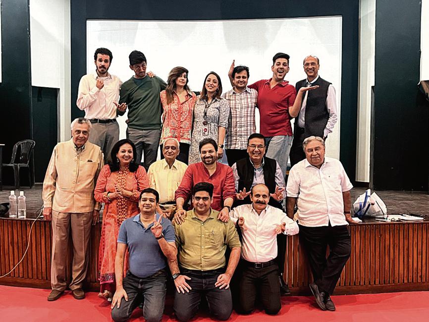 The cast of the play has members from diverse walks of life, who share a common passion for theatre. The cast of the play has members from diverse walks of life, who share a common passion for theatre.