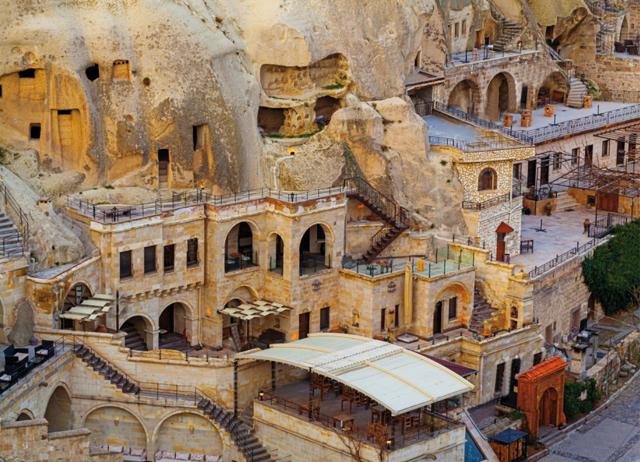 The caves in Cappadocia (above) were once used as hideouts The caves in Cappadocia (above) were once used as hideouts