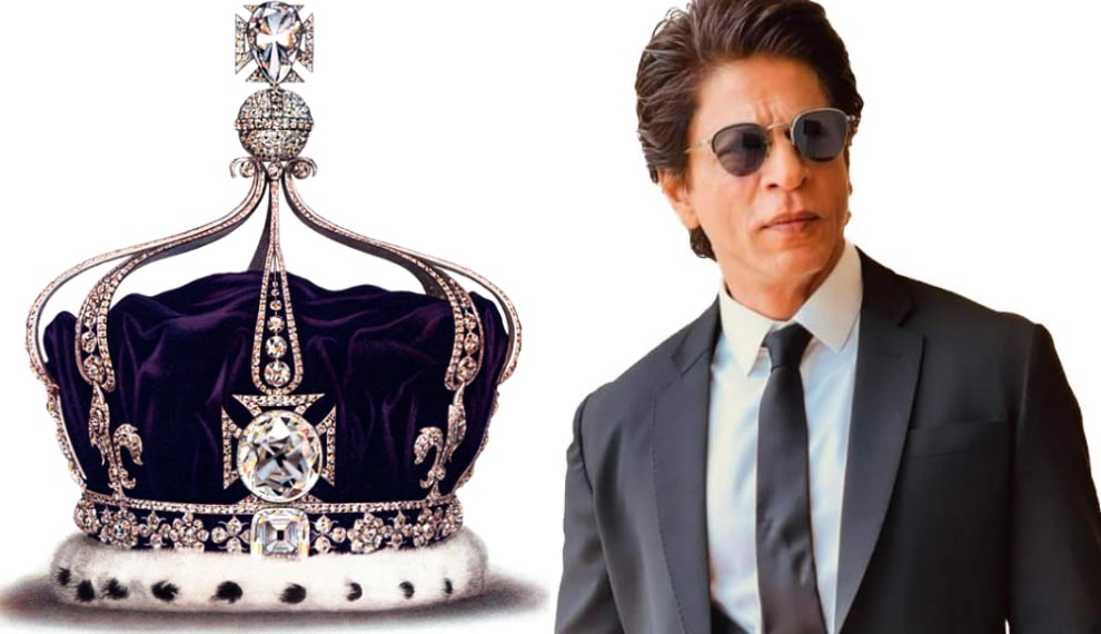 The Kohinoor on the Imperial Crown (L); and Shah Rukh Khan. (HT File Photo) The Kohinoor on the Imperial Crown (L); and Shah Rukh Khan. (HT File Photo)