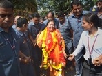 Uma Bharti clarified that she took sanyas in 1992.(PTI) Uma Bharti clarified that she took sanyas in 1992.(PTI)