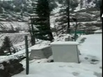 The Mughal Road, with more than five inches of snow on the ground between Poshana and Peer Ki Gali.(ANI) The Mughal Road, with more than five inches of snow on the ground between Poshana and Peer Ki Gali.(ANI)