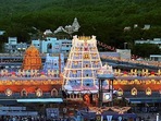 The temple shrine famous for Lord Venkateshwara receives between 50,000 and 1 lakh visitors every day.