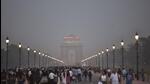 The Commission for Air Quality Management (CAQM) relaxed curbs from this level on Sunday, citing the drop in pollution levels, even as it asserted that Stage 3 of the curbs continue to be in effect. (Sanjeev Verma/HT Photo) The Commission for Air Quality Management (CAQM) relaxed curbs from this level on Sunday, citing the drop in pollution levels, even as it asserted that Stage 3 of the curbs continue to be in effect. (Sanjeev Verma/HT Photo)