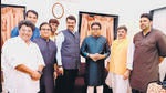 Raj, Fadnavis and Shinde meet again, this time for Damle Raj, Fadnavis and Shinde meet again, this time for Damle