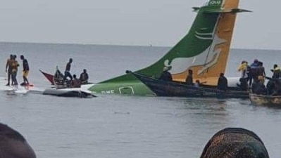 A small passenger plane crashed Sunday morning into Lake Victoria. A small passenger plane crashed Sunday morning into Lake Victoria.