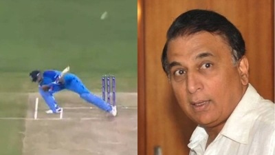 Suryakumar Yadav hits a six; Sunil Gavaskar Suryakumar Yadav hits a six; Sunil Gavaskar