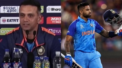 India head coach Rahul Dravid; Suryakumar Yadav India head coach Rahul Dravid; Suryakumar Yadav
