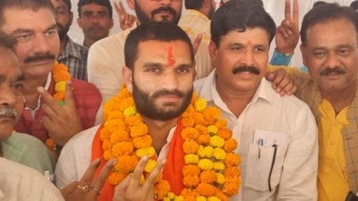 BJP candidate Aman Giri. (HT Photo)