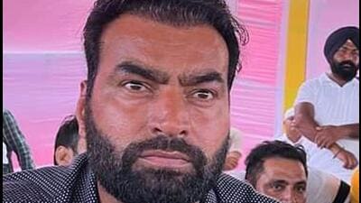 The police have booked gangster-turned-politician Lakhvir Singh, alias Lakha Sidhana, and a social media influencer, Bhagwan Singh, alias Bhanna Sidhu, for defacing English text on the signboards installed at the toll plaza of Jagjitpur village. (HT File Photo)