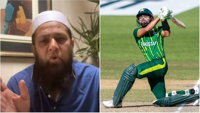 Inzamam-ul-Haq; Babar Azam (YouTube/AP)