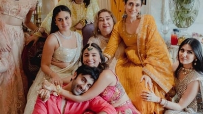 Kareena Kapoor at Alia Bhatt and Ranbir Kapoor's wedding in April. Kareena Kapoor at Alia Bhatt and Ranbir Kapoor's wedding in April.