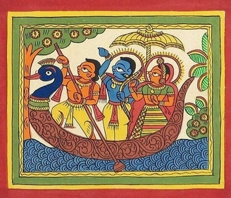 Phad, which has its roots in Rajasthan, is primarily a religious style of scroll painting that features the folk gods Pabuji or Devnarayan (pinterest) Phad, which has its roots in Rajasthan, is primarily a religious style of scroll painting that features the folk gods Pabuji or Devnarayan (pinterest)