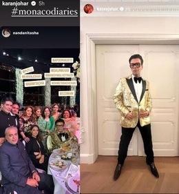 Karan Johar shared pictures from his Monaco trip on Instagram Stories. Karan Johar shared pictures from his Monaco trip on Instagram Stories.