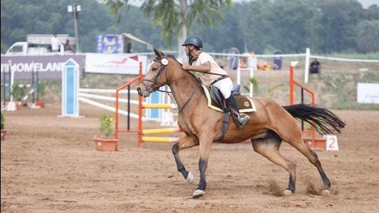 The week long Homeland Chandigarh Horse Show concluded with Derby Day. (HT Phtoto)