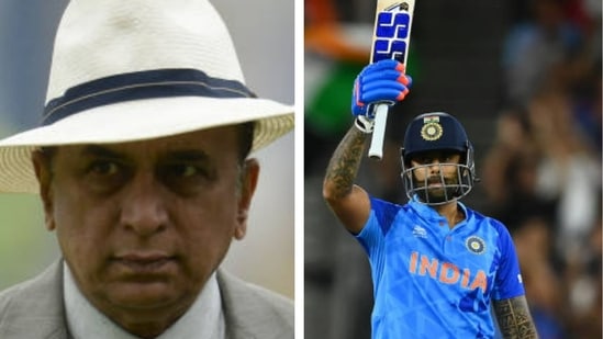 Sunil Gavaskar credited Suryakumar Yadav for Team India's big scores in the ongoing T20 World Cup(getty images)