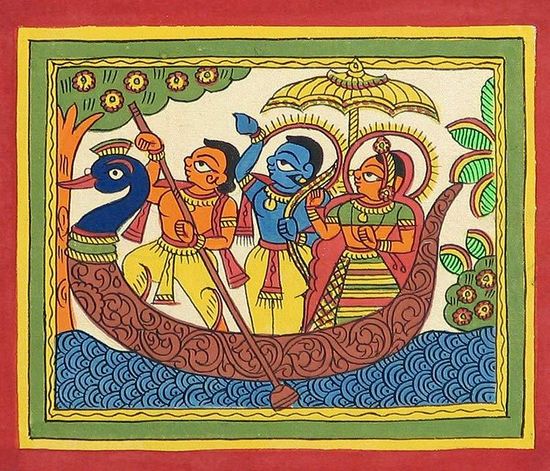 Phad, which has its roots in Rajasthan, is primarily a religious style of scroll painting that features the folk gods Pabuji or Devnarayan(pinterest)