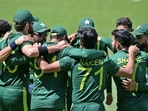 Pakistan players gather for a huddle during the ICC Men's T20 World Cup 2022(ANI) Pakistan players gather for a huddle during the ICC Men's T20 World Cup 2022(ANI)