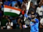 Suryakumar Yadav during India's T20 World Cup match vs Zimbabwe.