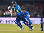 Danushka Gunathilaka plays a shot (PTI) Danushka Gunathilaka plays a shot (PTI)