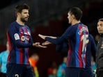 Barcelona and Manchester United will meet in the Europa League play-offs for a place in the competition's last 16.