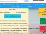 Gujarat SET 2022 answer key out at www.gujaratset.in Gujarat SET 2022 answer key out at www.gujaratset.in