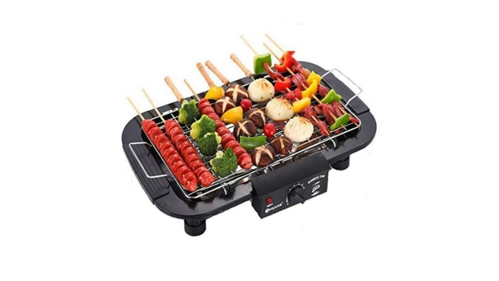 2000W Electric BBQ Grill Smokeless Barbecue Machine Portable Household  Indoor Temperature Table Top Smokeless Tool for Camping