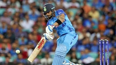 Virat Kohli plays a shot during the ICC Men's T20 World Cup 2022 Super 12 Group 2 match against Zimbabwe, at Melbourne Cricket Ground, in Melbourne on Sunday. (BCCI Twitter) Virat Kohli plays a shot during the ICC Men's T20 World Cup 2022 Super 12 Group 2 match against Zimbabwe, at Melbourne Cricket Ground, in Melbourne on Sunday. (BCCI Twitter)