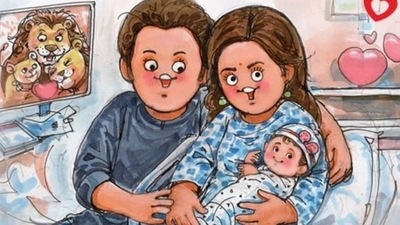 Amul India's topical for Alia Bhatt and Ranbir Kapoor's baby girl. Amul India's topical for Alia Bhatt and Ranbir Kapoor's baby girl.