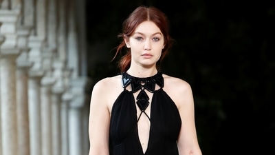 Gigi Hadid leaves Twitter. (REUTERS/Alessandro Garofalo)