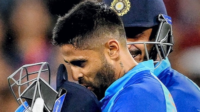 Suryakumar Yadav during the T20 World Cup match between India and Zimbabwe in Melbourne (PTI) Suryakumar Yadav during the T20 World Cup match between India and Zimbabwe in Melbourne (PTI)