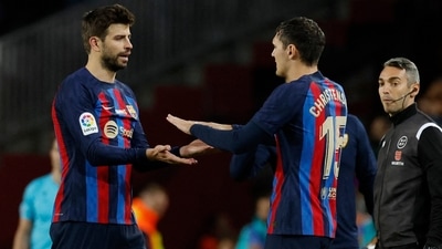 Barcelona and Manchester United will meet in the Europa League play-offs for a place in the competition's last 16. (REUTERS)
