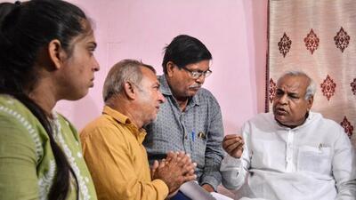 The family of an Indian sailor in Kanpur. He is among those held captive by the Gunean Navy. (ANI PHOTO) The family of an Indian sailor in Kanpur. He is among those held captive by the Gunean Navy. (ANI PHOTO)