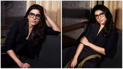 Samantha Ruth Prabhu during the promotions of Yashoda on Monday. Samantha Ruth Prabhu during the promotions of Yashoda on Monday.
