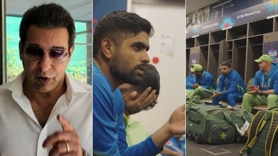 Wasim Akram is not a fan of dressing room exchanges being released to the public (PCB/Instagram) Wasim Akram is not a fan of dressing room exchanges being released to the public (PCB/Instagram)