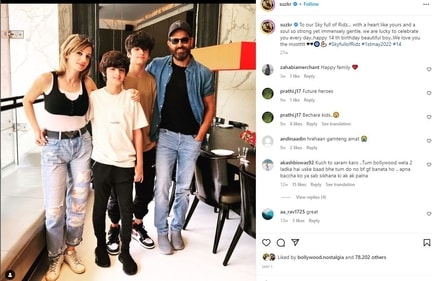 Sussanne's birthday post for Hridhaan.