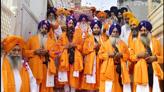 The 553th birth anniversary of Guru Nanak will be celebrated on Tuesday. (Sameer Sehgal/HT photo for representational purpose)