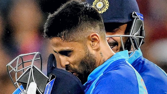 Suryakumar Yadav during the T20 World Cup match between India and Zimbabwe in Melbourne(PTI)