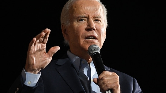 Joe Biden: US President Joe Biden speaks during a rally.(AFP)