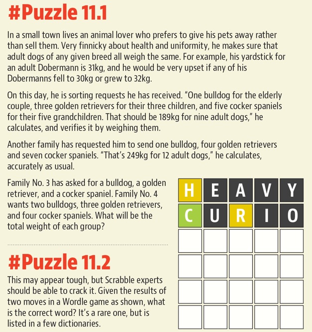 #Puzzle 11.1 and #Puzzle 11.2 #Puzzle 11.1 and #Puzzle 11.2