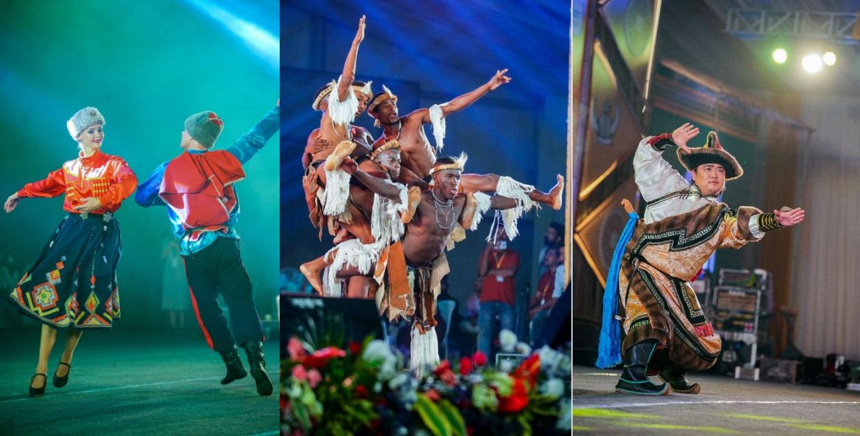 Foreign troupes performing at the National Tribal Dance Festival 2022