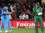 India's Virat Kohli and Arshdeep Singh celebrate a wicket during the ICC Men's T20 World Cup 2022 match against Bangladesh, at Adelaide Oval, in Adelaide.