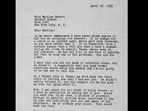John Steinbeck's letter for Marylin Monroe.