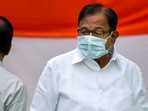 New Delhi: Congress leader P Chidambaram arrives to attend the ceremony for presentation of certificate of election to new Congress President Mallikarjun Kharge. (File)(PTI) New Delhi: Congress leader P Chidambaram arrives to attend the ceremony for presentation of certificate of election to new Congress President Mallikarjun Kharge. (File)(PTI)