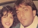 Sanjay Dutt with Richa Sharma. Sanjay Dutt with Richa Sharma.
