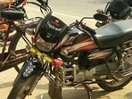 UPSC aspirant's bike. UPSC aspirant's bike.