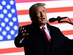 Former U.S. President Donald Trump speaks at a rally to support Republican candidates ahead of midterm elections, in Dayton, Ohio.