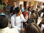 Priyanka Chopra dropped a video of herself on her Instagram handle prior to visiting various UNICEF centres. (HT Photo/Deepak Gupta)
