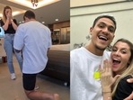 Brazilian striker Pedro Guilherme celebrated his FIFA World Cup 2022 call-up by proposing to his girlfriend. Brazilian striker Pedro Guilherme celebrated his FIFA World Cup 2022 call-up by proposing to his girlfriend.