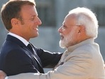 French President Emmanuel Macron and Prime Minister Narendra Modi broadly share the same worldview and can talk to Russian President Vladimir Putin on the Ukraine war. French President Emmanuel Macron and Prime Minister Narendra Modi broadly share the same worldview and can talk to Russian President Vladimir Putin on the Ukraine war.